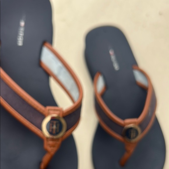 Tommy Hilfiger Blue and Brown Sandals - Picture 3 of 11